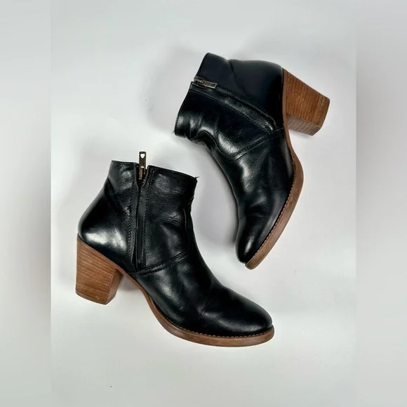 Madewell Women’s 1937 Winston Black Ankle Leather Boots Size 7 - Picture 11 of 11